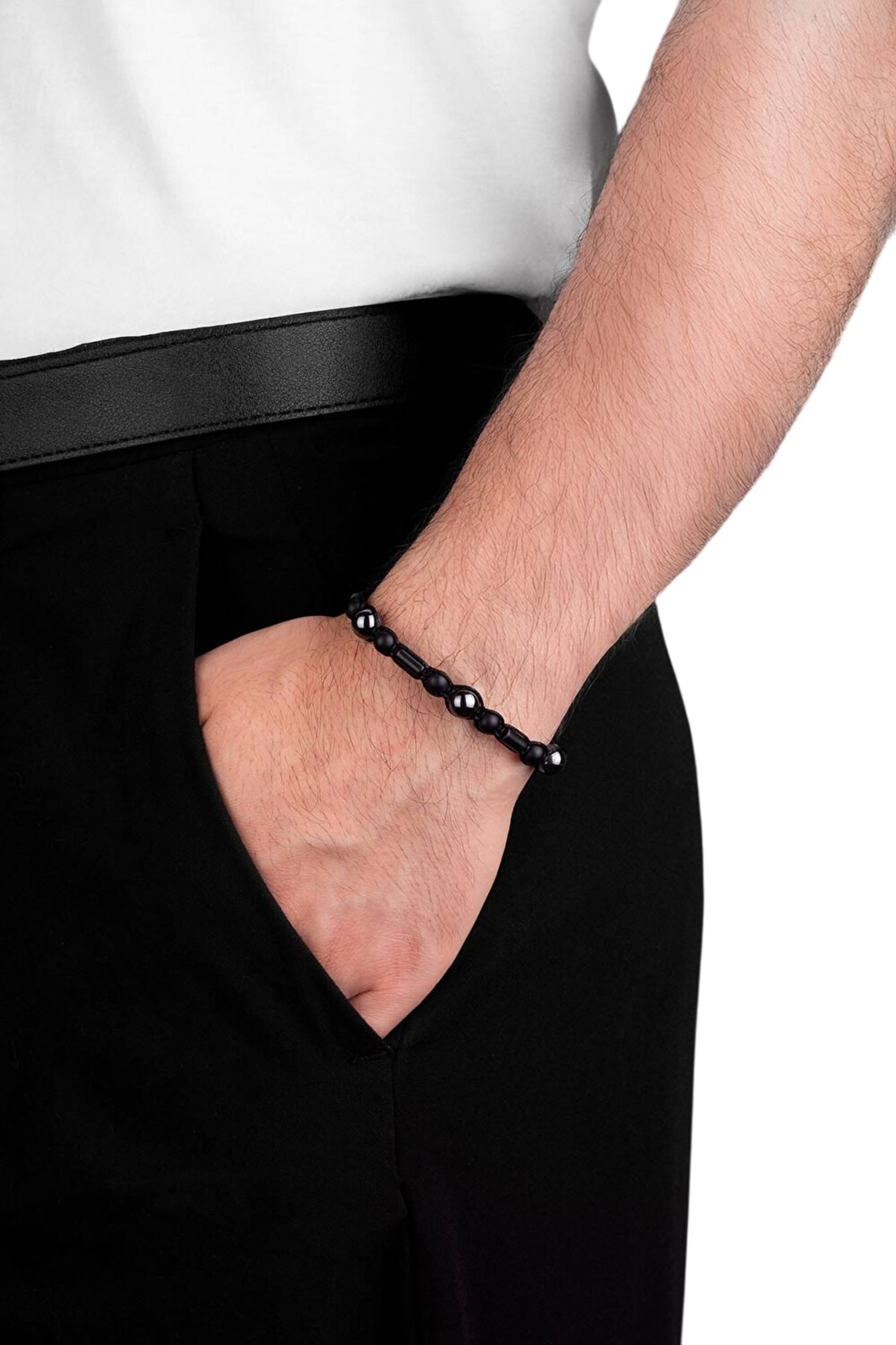 So Chic Armband in Zwart: voorkant