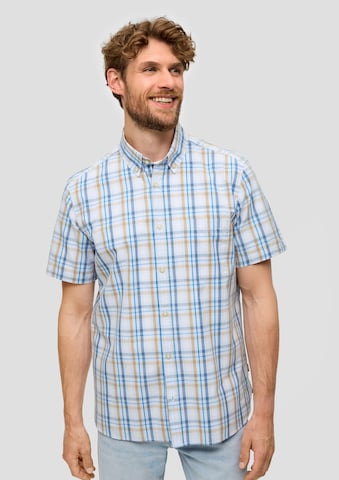 s.Oliver Regular fit Button Up Shirt in Blue: front