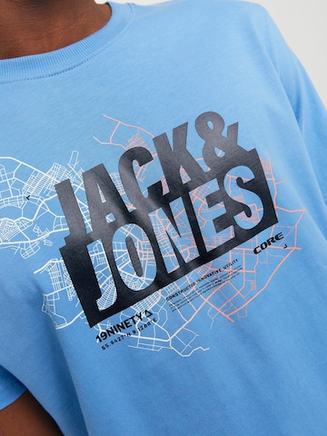 JACK & JONES Póló 'MAP' - kék