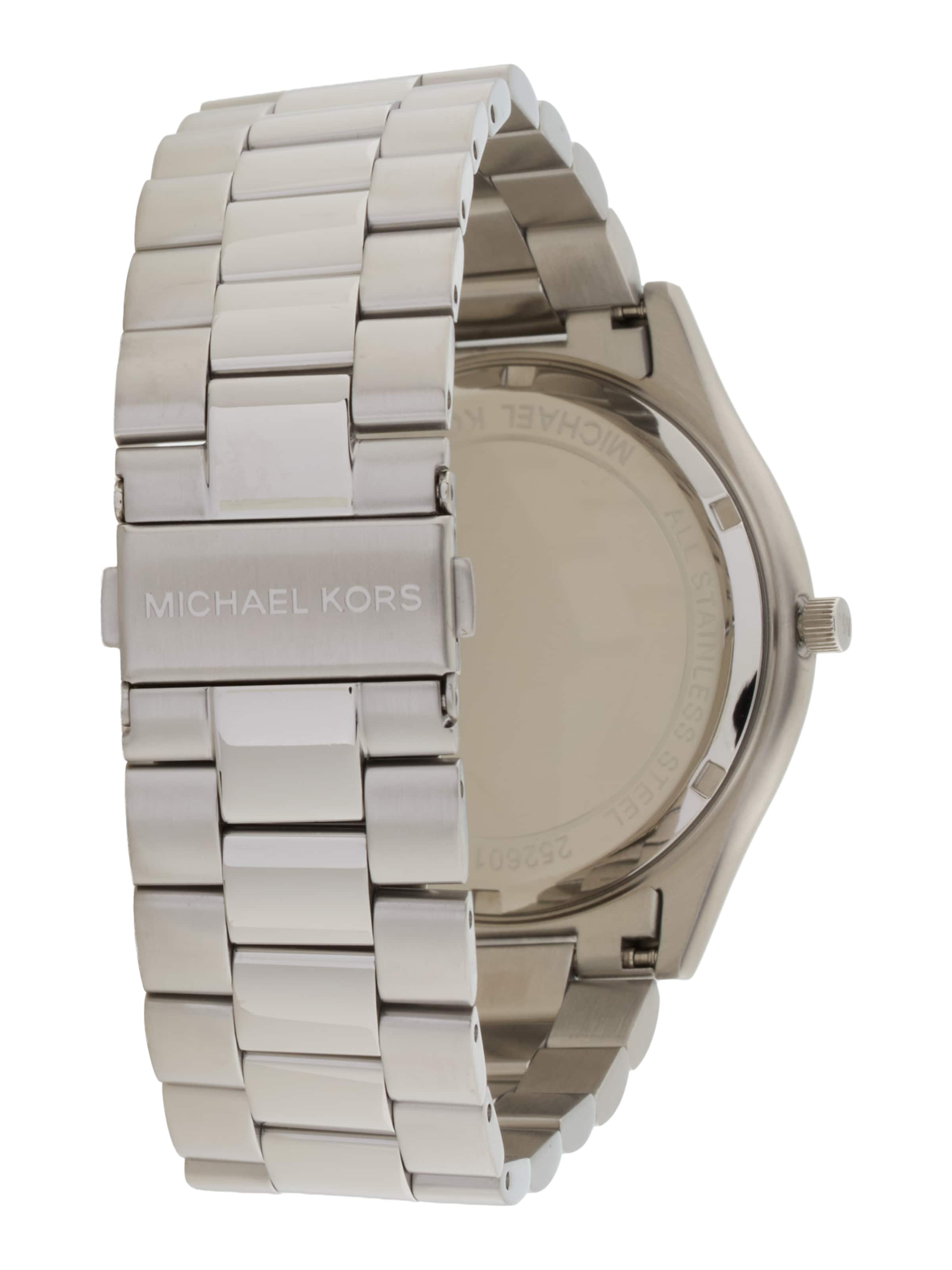 Michael Kors Analogt ur 'SLIM RUNWAY' i sølv: tilbage