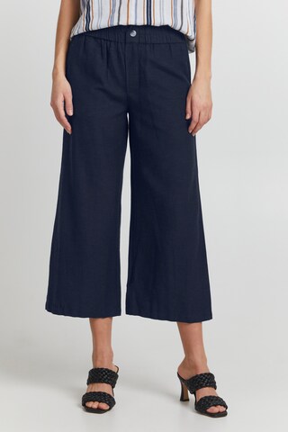 Fransa Wide leg Chino Pants 'FRFAMADDIE' in Blue: front