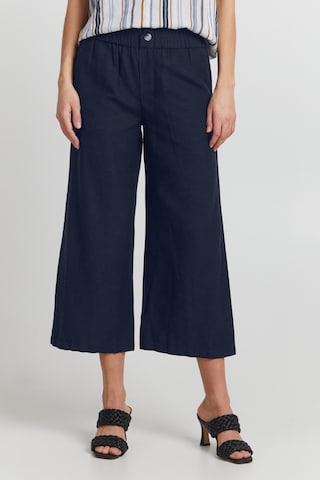 Fransa Wide leg Chino Pants 'FRFAMADDIE' in Blue: front