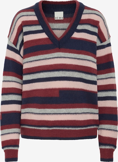 Megztinis 'IHASTRA' iš ICHI, spalva – tamsiai mėlyna / margai pilka / rožinė / tamsiai raudona, Prekių apžvalga