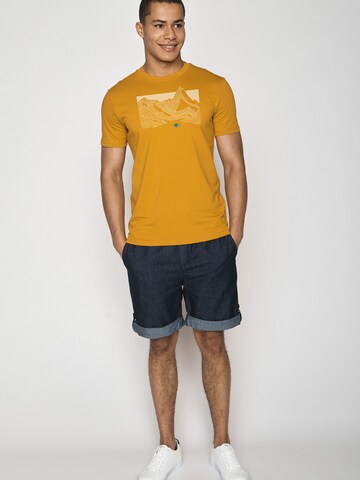 GREENBOMB Shirt 'Nature Valley' in Yellow