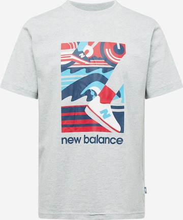 new balance Μπλουζάκι 'Triathlon' σε γκρι: μπροστά