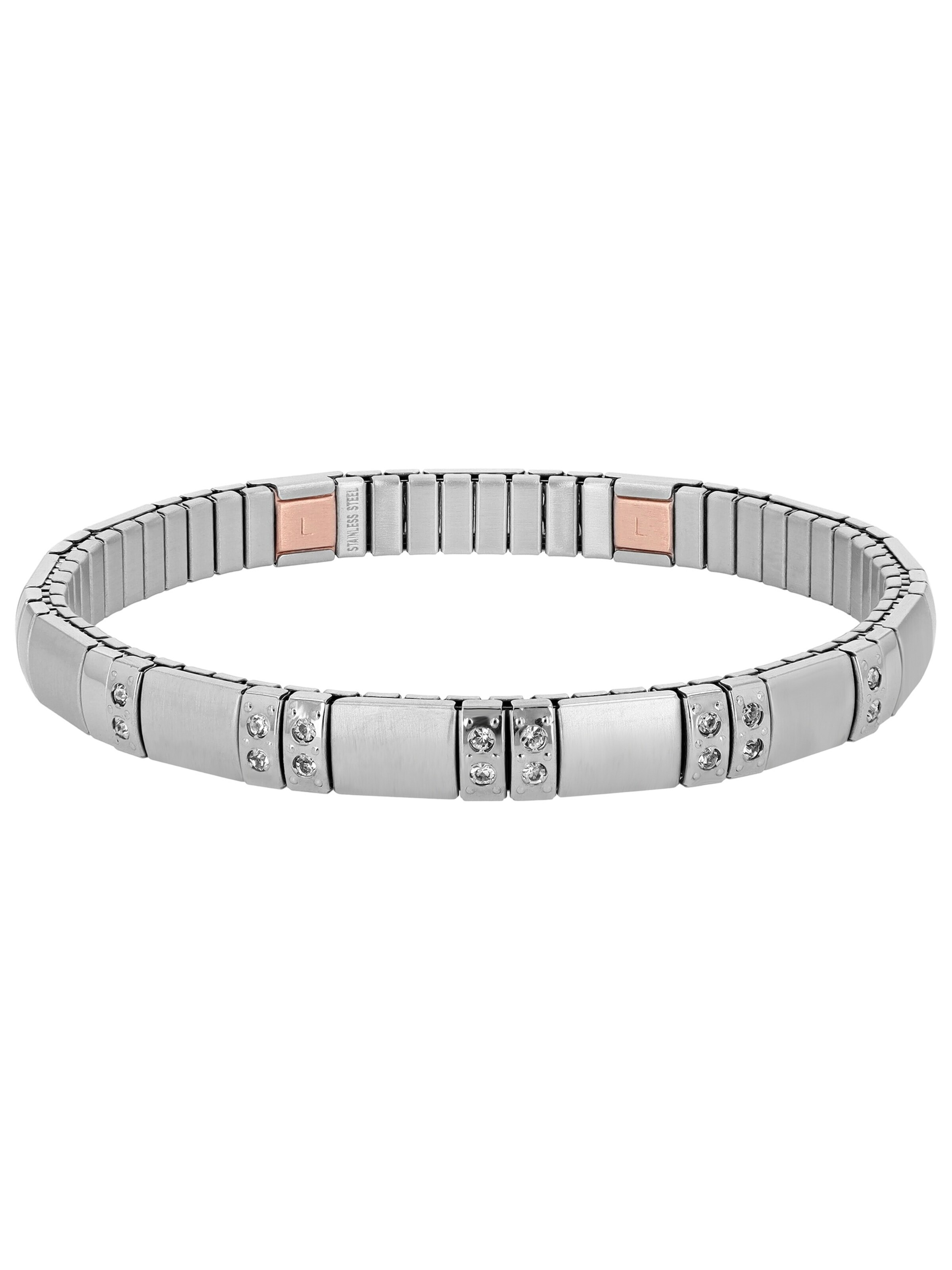 Akzent Armband 'Vittoria, silberfarbig, langlebig'‌‌‌‌‌ in Silber: Vorderseite