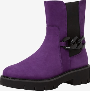 TAMARIS Chelsea Boots in Purple: front
