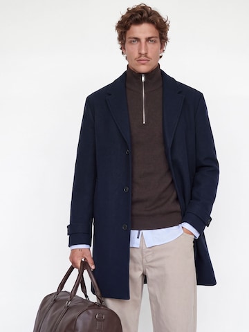JACK & JONES Between-Seasons Coat in Blue: front