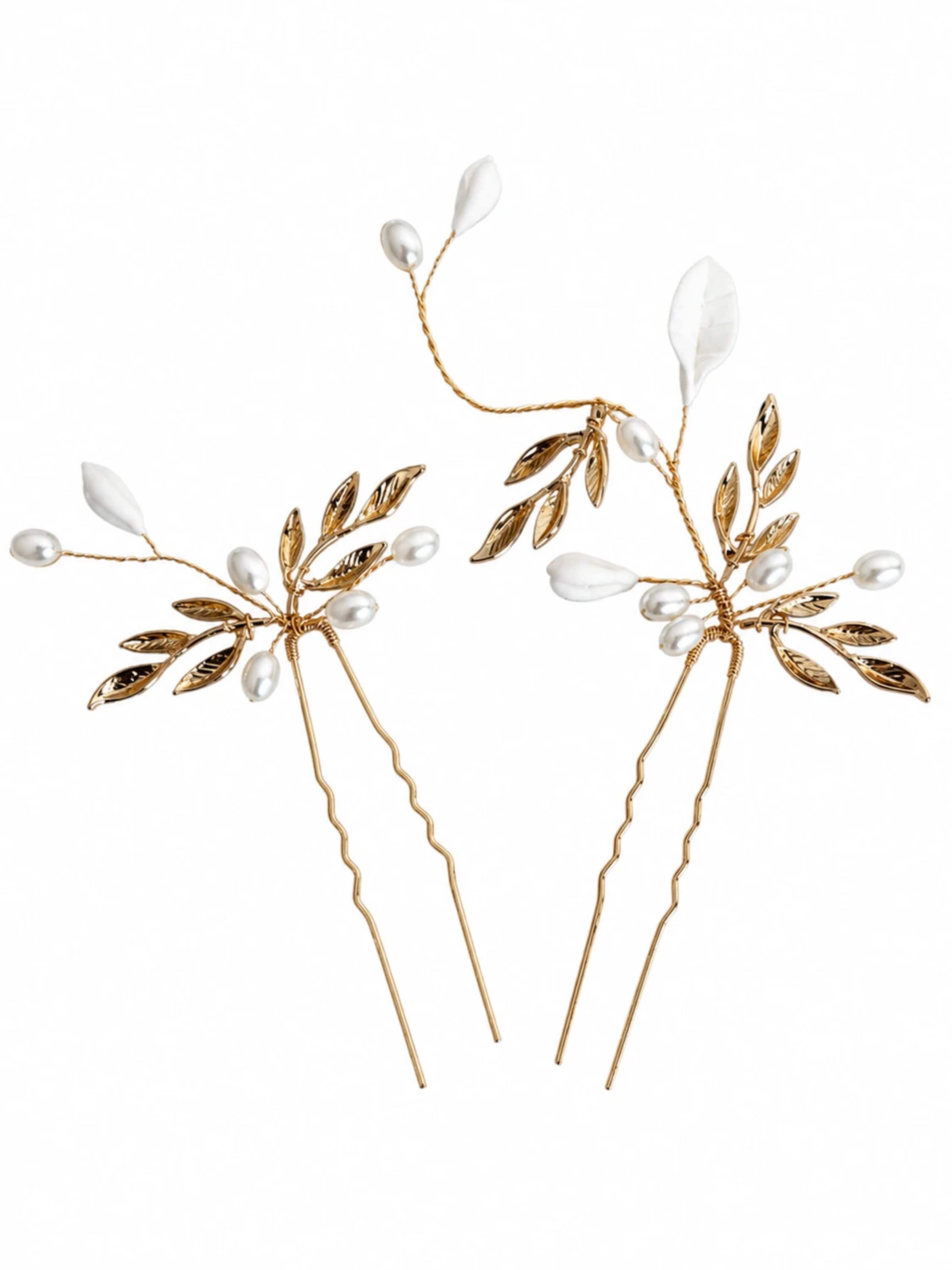 SallyJaneBridal Haarsieraden 'Molly' in Goud: voorkant