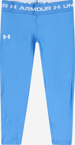 UNDER ARMOUR Workout Pants in Blue: front