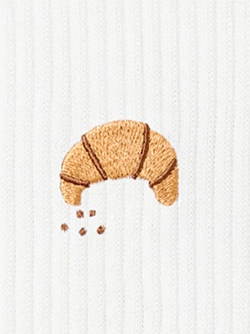 Von Jungfeld Socken 'Mix & Match Socken mit Stickmotiven' in Weiß