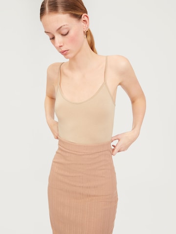 EDITED - Top 'ARAYA' en beige