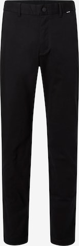 Calvin Klein Big & Tall Tapered Pants in Black: front