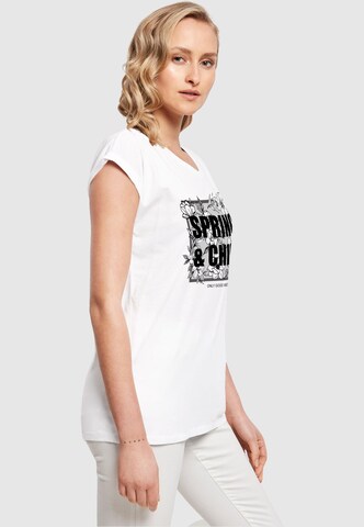 T-shirt 'Spring And Chill' Merchcode en blanc