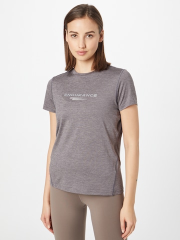 T-shirt fonctionnel 'Wange' ENDURANCE en gris : devant