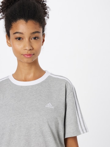 ADIDAS SPORTSWEAR Performance Shirt 'Essentials 3-Stripes' in Grey