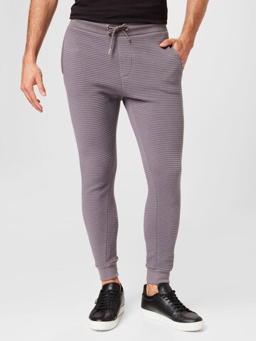 BURTON MENSWEAR LONDON Tapered Hose 'Ottoman' in Grau: predná strana