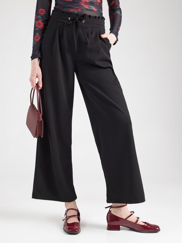 Wide leg Pantaloni con pieghe 'Tr44ay' di Hailys in nero: frontale