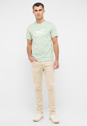 MUSTANG T-Shirt 'Austin' in Grün