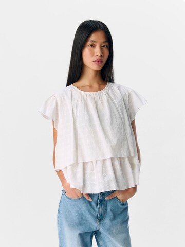 OBJECT Blouse in Wit: voorkant