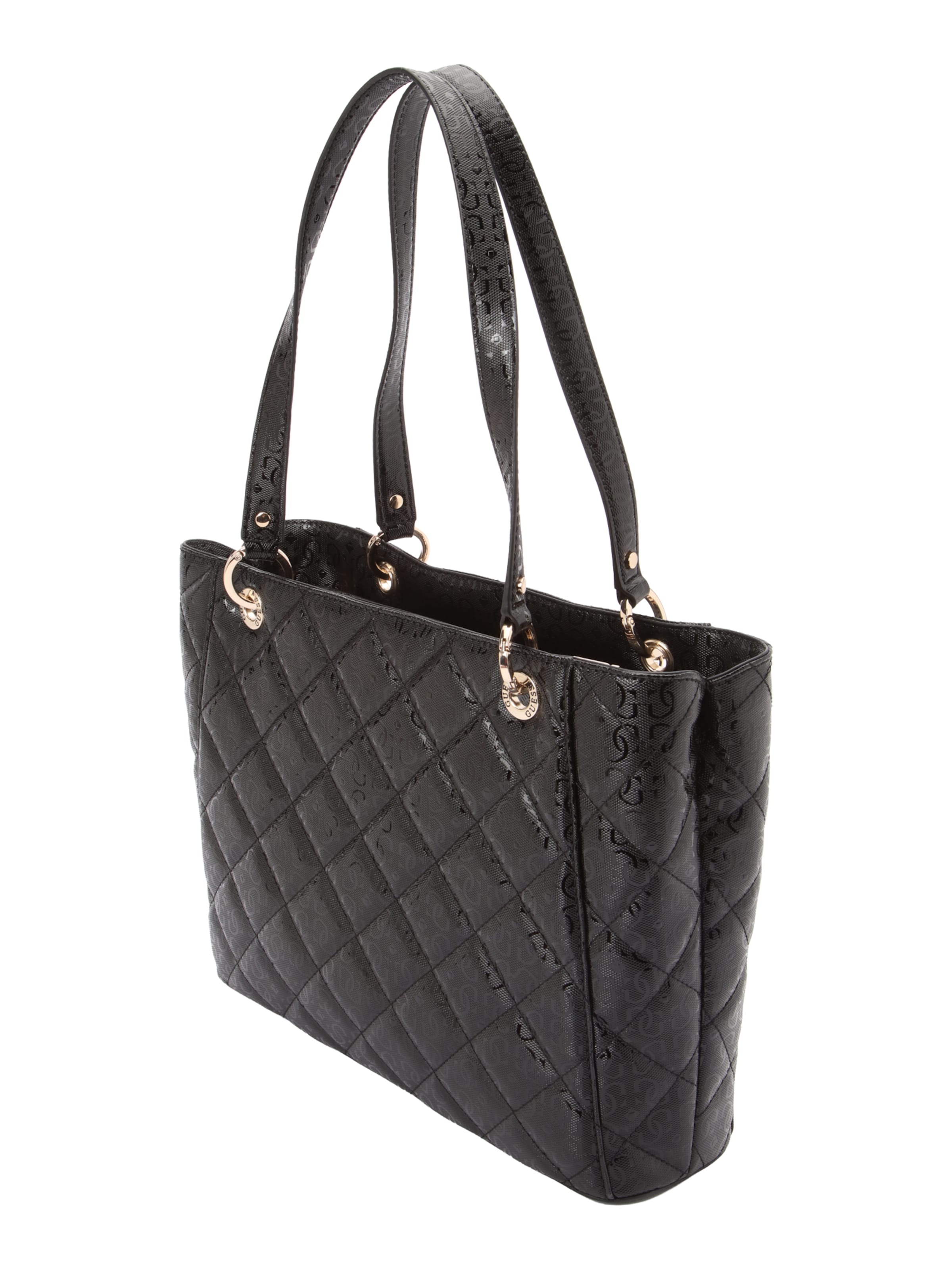 GUESS Schultertasche 'LIBBY NOEL' in Schwarz
