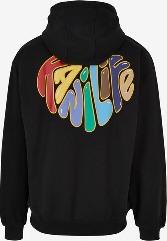 Karl Kani Zip-Up Hoodie in Black