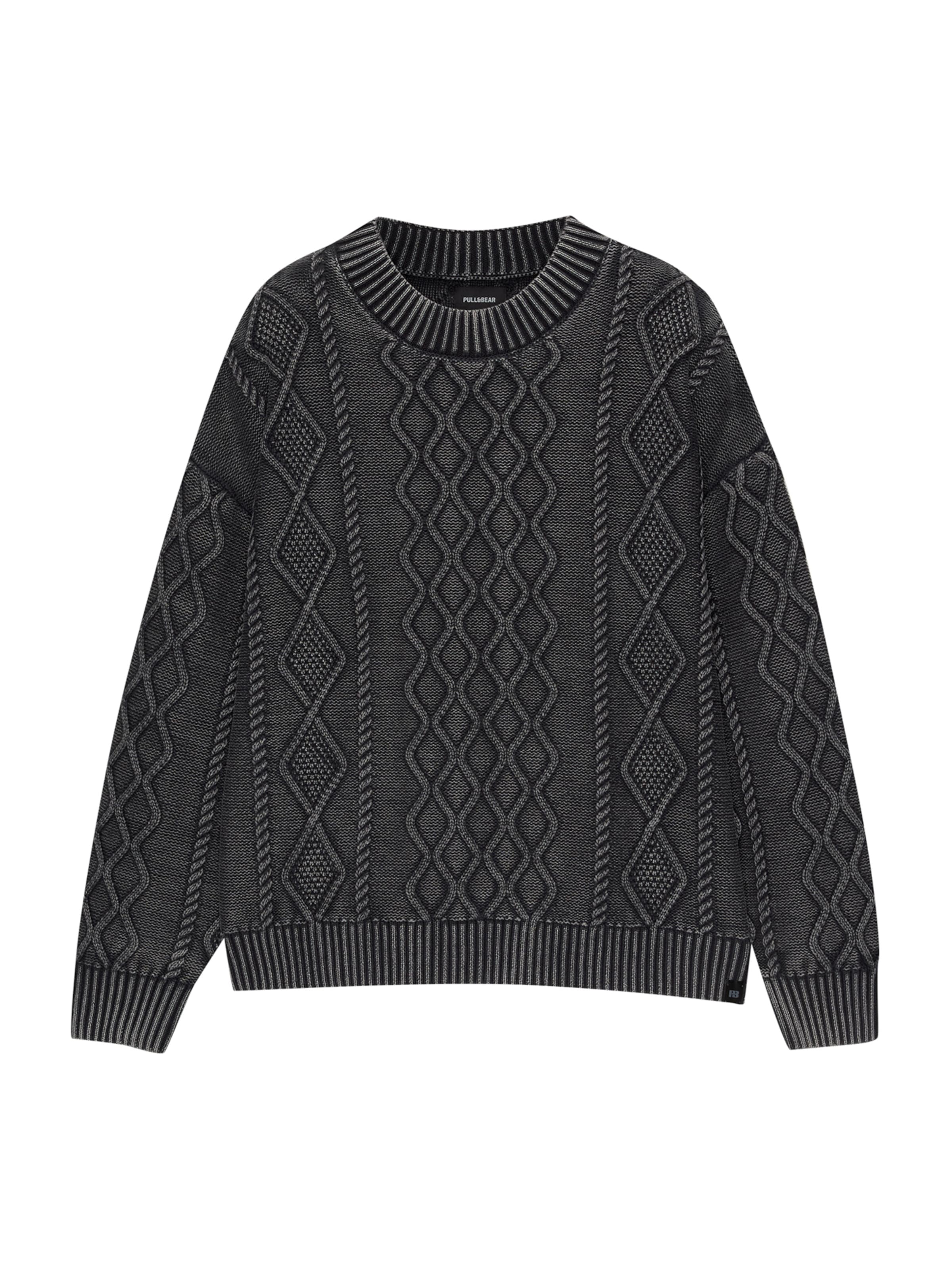 Pull&Bear Sveter - Čierna: predná strana