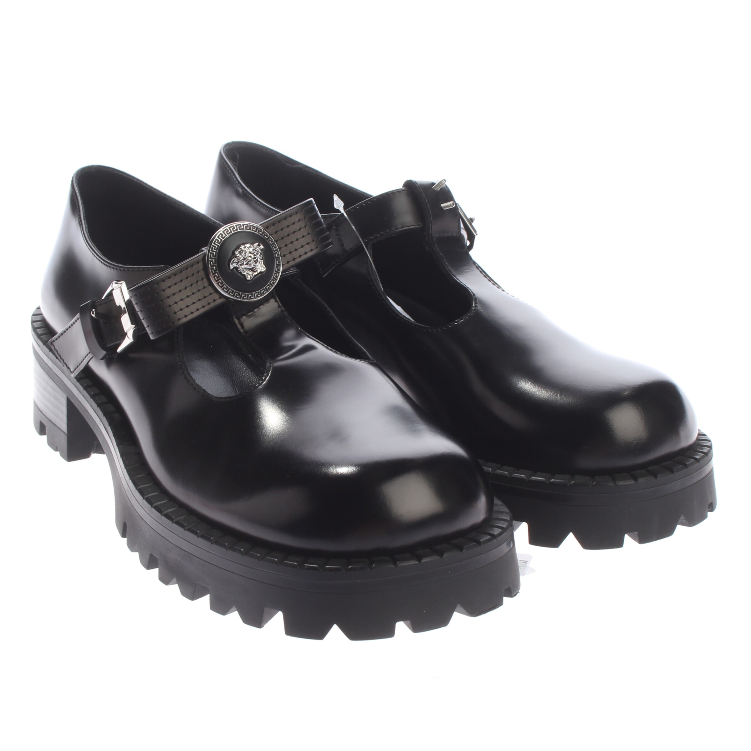 VERSACE Halbschuhe 40 in Schwarz: Vorderseite