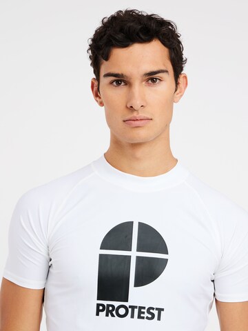 PROTEST Performance shirt 'PRTCATERS' in White