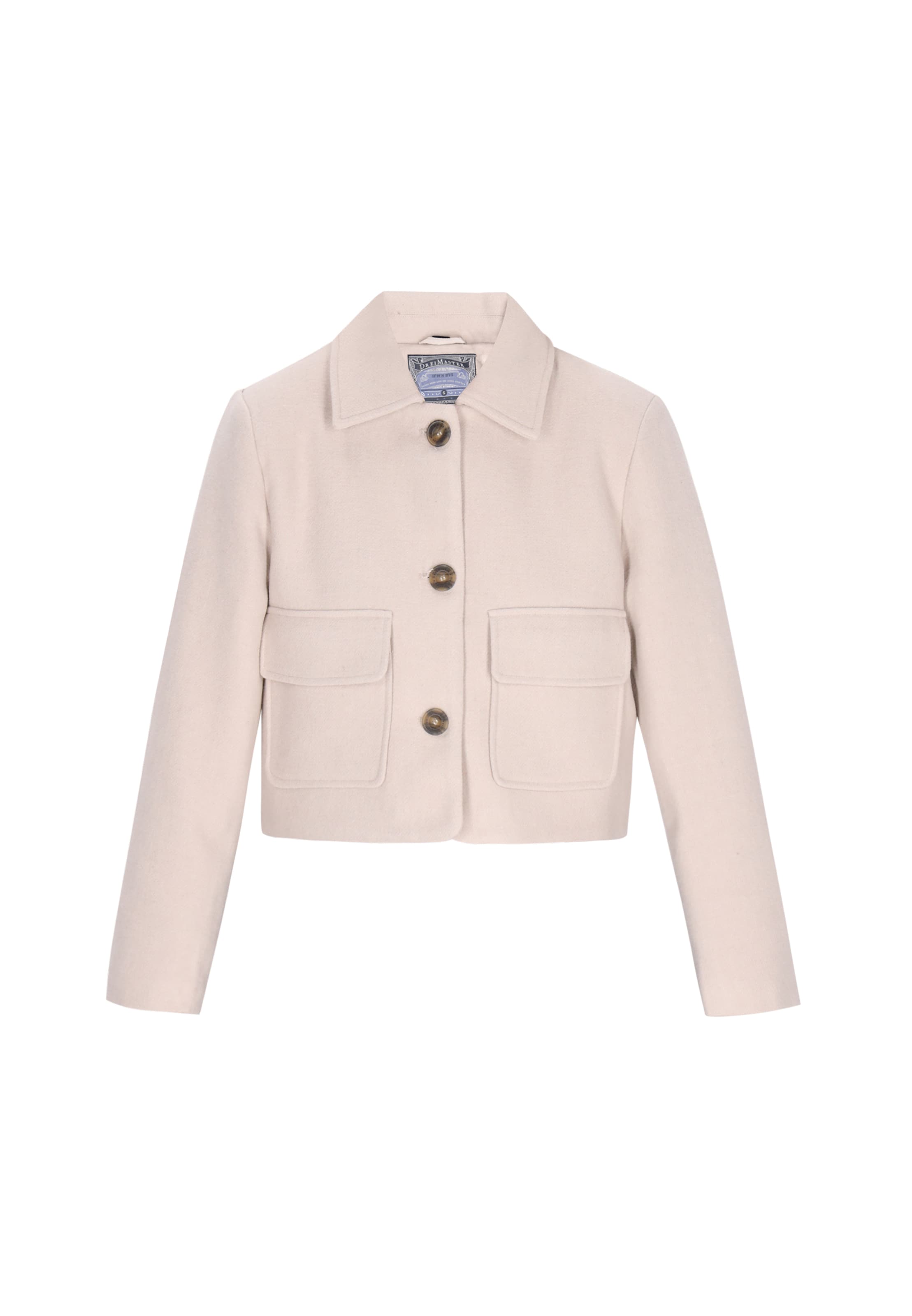 DreiMaster Vintage Übergangsjacke in Weiß: Vorderseite