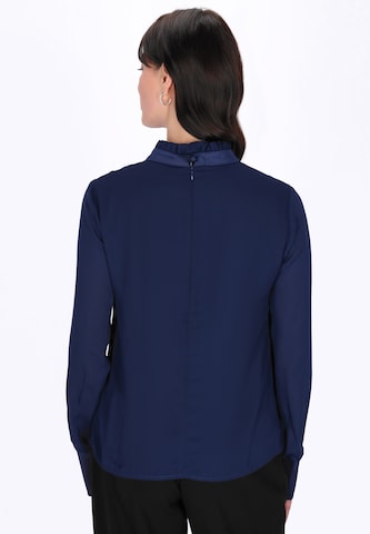 usha BLACK LABEL - Blusa 'Elegant' em azul