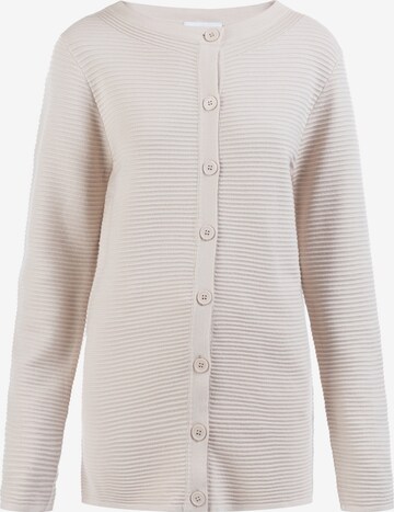 Cardigan 'Lynnea' usha WHITE LABEL en beige : devant