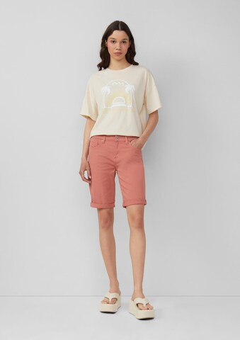 QS Slimfit Shorts 'Catie' in Orange