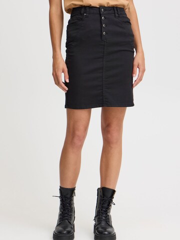 Gonna 'Rosita' di PULZ Jeans in nero: frontale