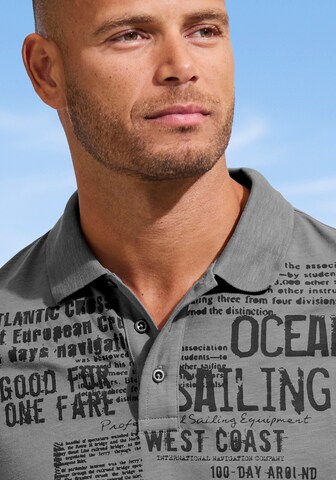 JOHN DEVIN Poloshirt in Grau