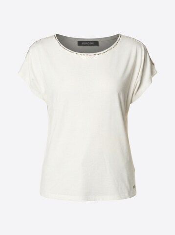 KOROSHI T-shirt i vit: framsida