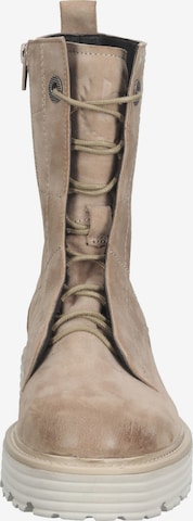 bugatti Lace-Up Ankle Boots in Beige