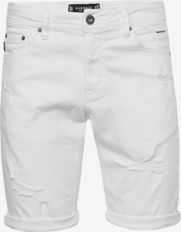 KOROSHI regular Jeans i hvid: forside