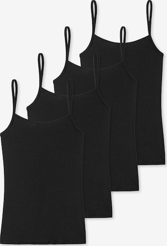 Maillot de corps 'Essentials' SCHIESSER en noir : devant