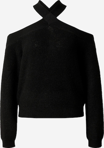 Pull-over 'ALMI' SOMETHINGNEW en noir : devant