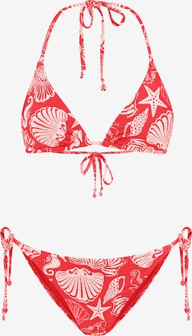 Shiwi Kolmio Bikini 'Liz' värissä punainen: etupuoli