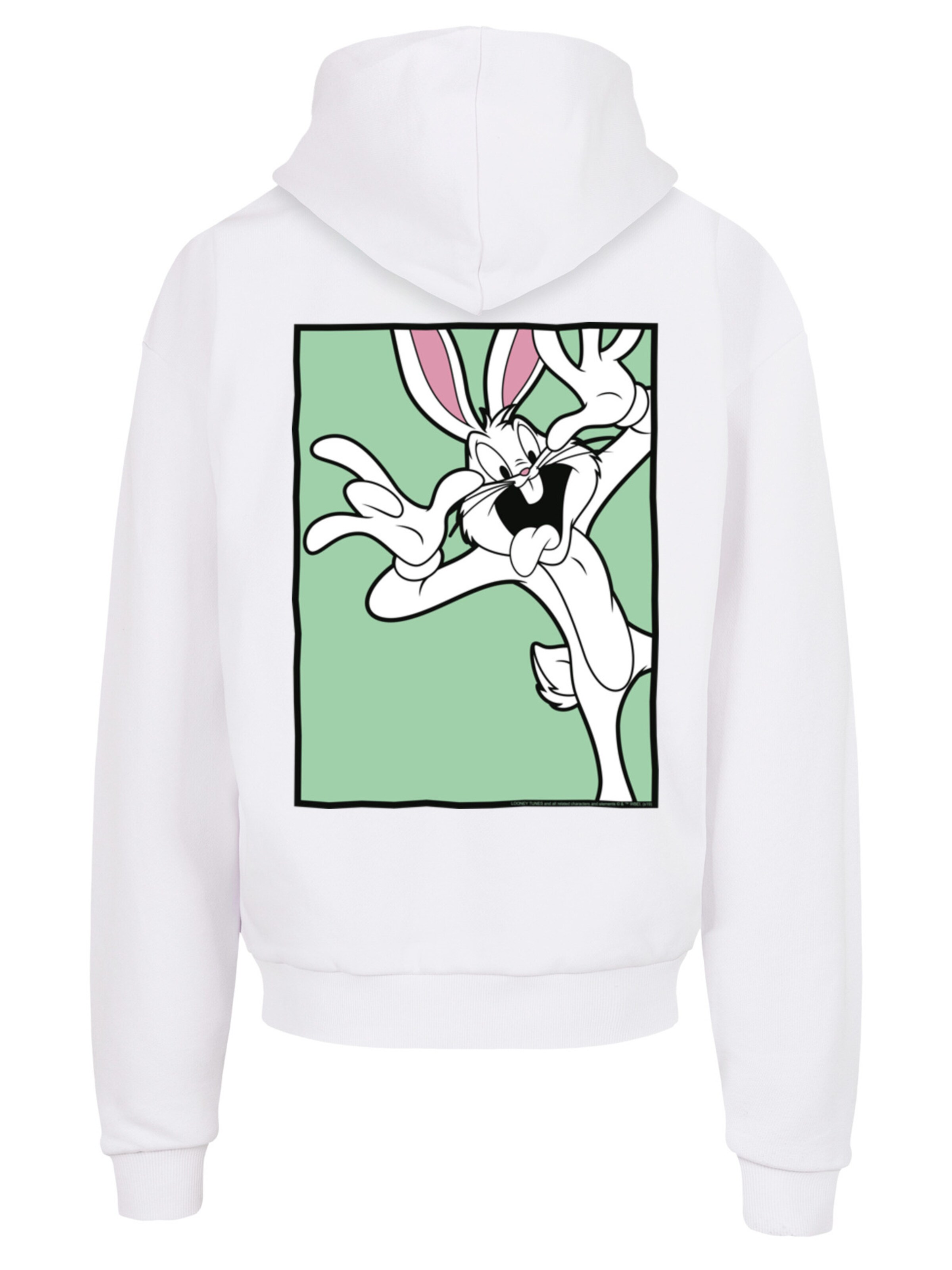 F4NT4STIC Sweatshirt 'Looney Tunes' in Wit: voorkant