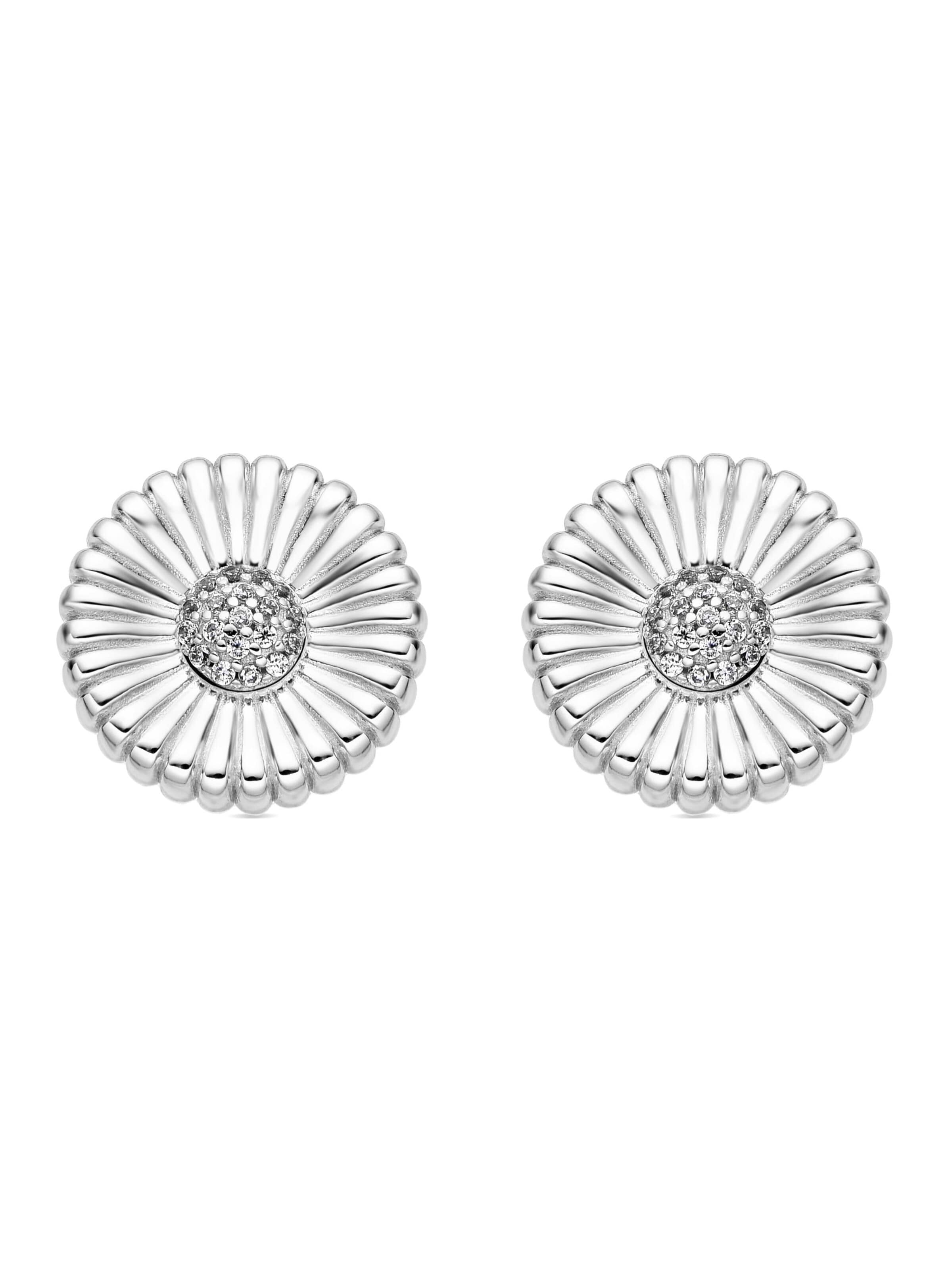 Luxenter - Brincos 'OLIE' em branco: frente