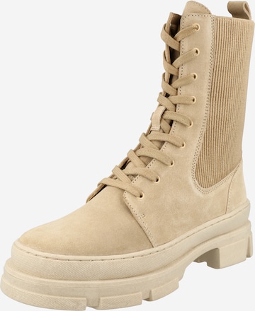 ABOUT YOU Lace-up bootie 'Fatima' in Beige: front
