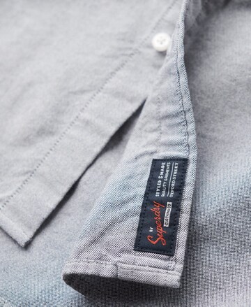 Superdry Regular fit Button Up Shirt in Blue