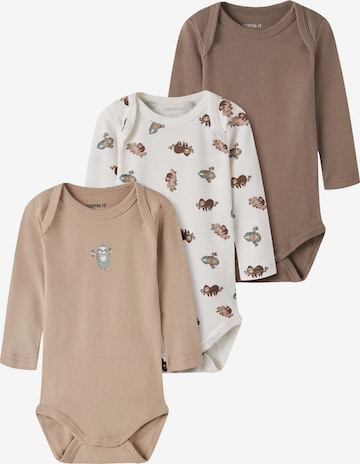 NAME IT Potkuhousut/body värissä beige: etupuoli
