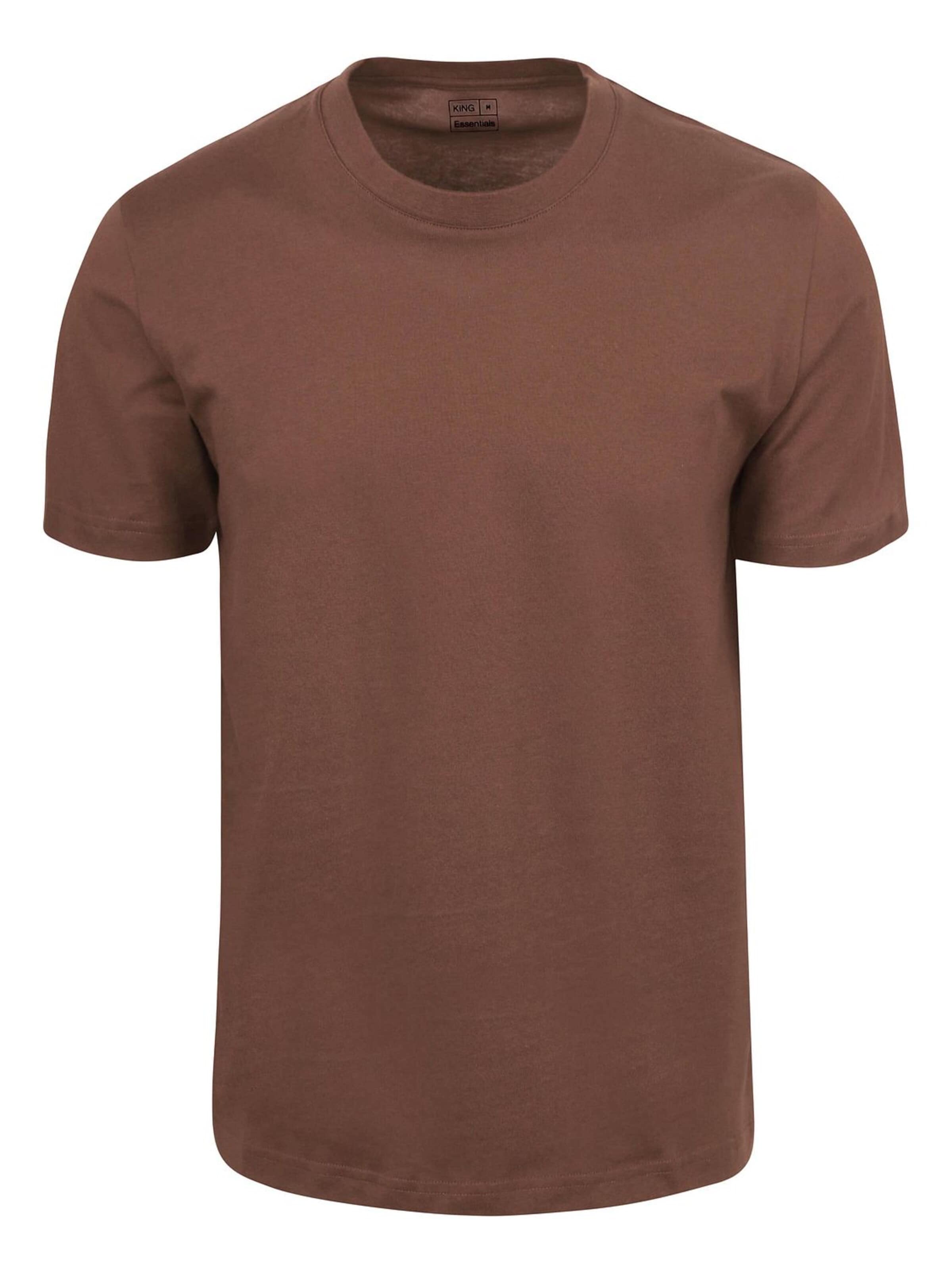 KING Essentials Shirt 'The Steve' in Brown: front
