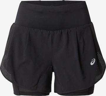 Regular Pantaloni sport 'ROAD' de la ASICS pe negru: față