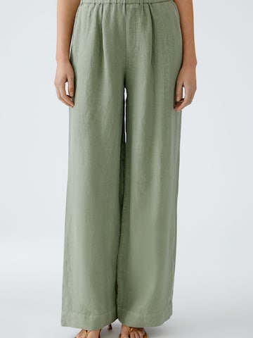 OUI Wide leg Pants in Green: front