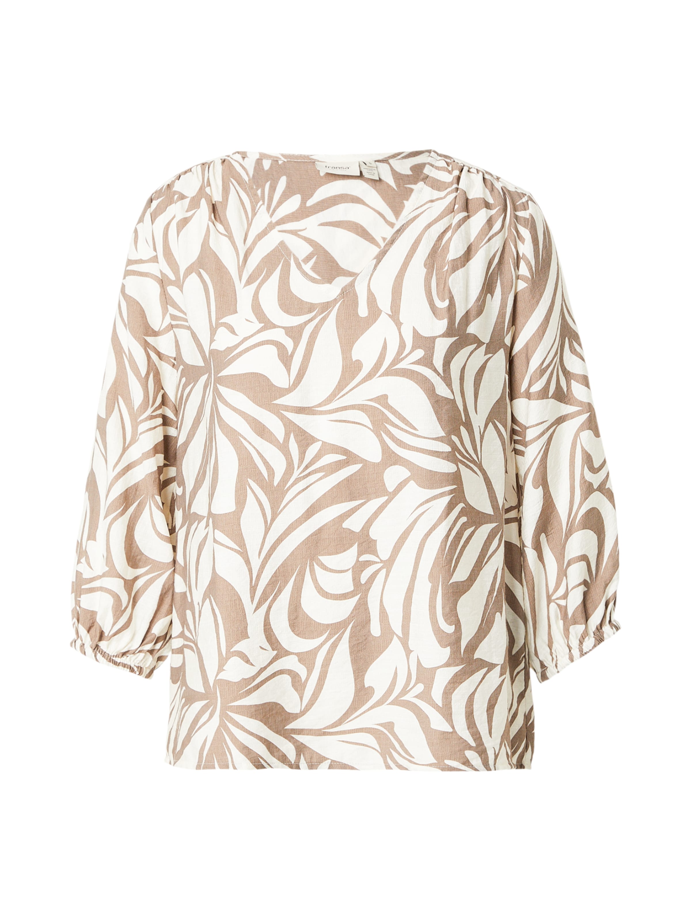 Fransa Blouse 'ARIANA' in Bruin: voorkant